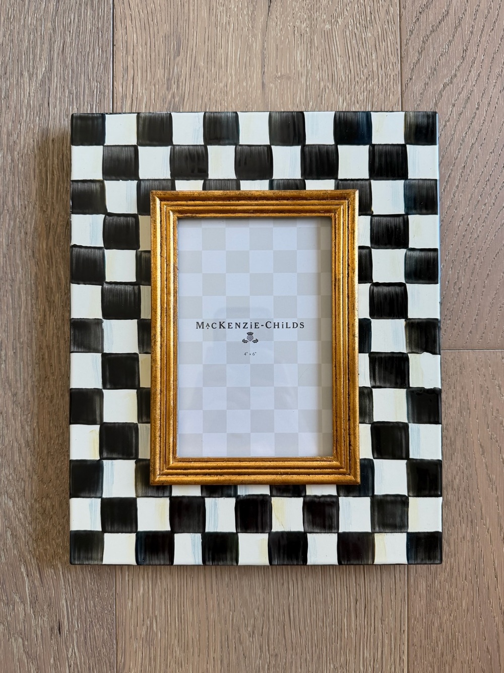 MacKenzie-Childs Courtly Check 4" X 6" Frame